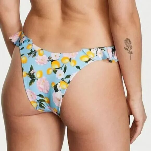 Victoria's Secret Brazilian Ruffle Bikini Bottom NWT Size Medium - Picture 4 of 10